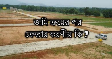 after land purchase