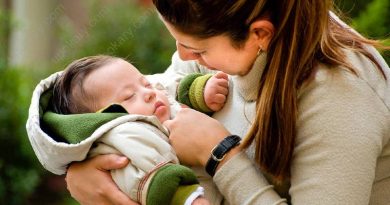 baby and mother