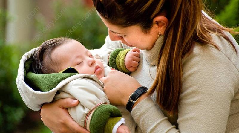 baby and mother