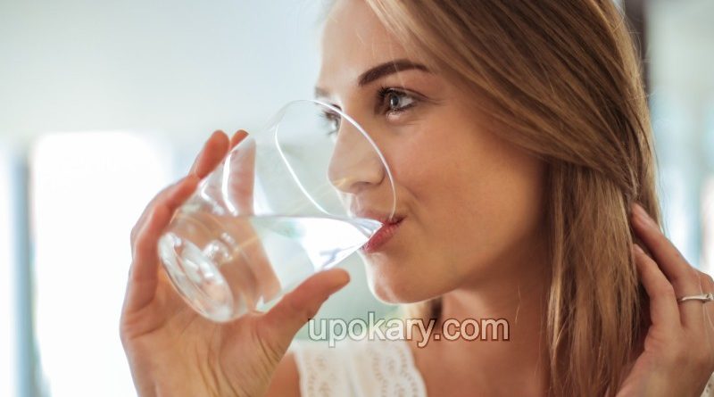 woman drinking